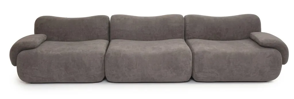SOFA MODULAR TRES ASIENTOS LEMMY GRIS CLARO - 1