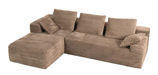 SOFA TRES ASIENTOS TUMBONA GRIS CLARO - 1