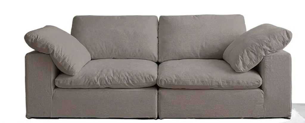SOFA MODULAR DOS ASIENTOS NUBE CREMA - 1