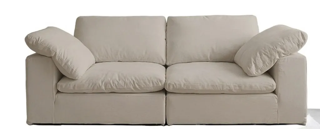 SOFA MODULAR DOS ASIENTOS NUBE BLANCO - 1