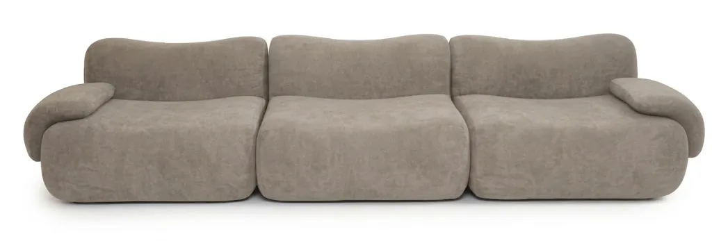 SOFA MODULAR TRES ASIENTOS LEMMY CREMA - 1