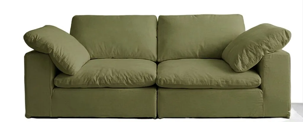 SOFA MODULAR DOS ASIENTOS NUBE VERDE - 1
